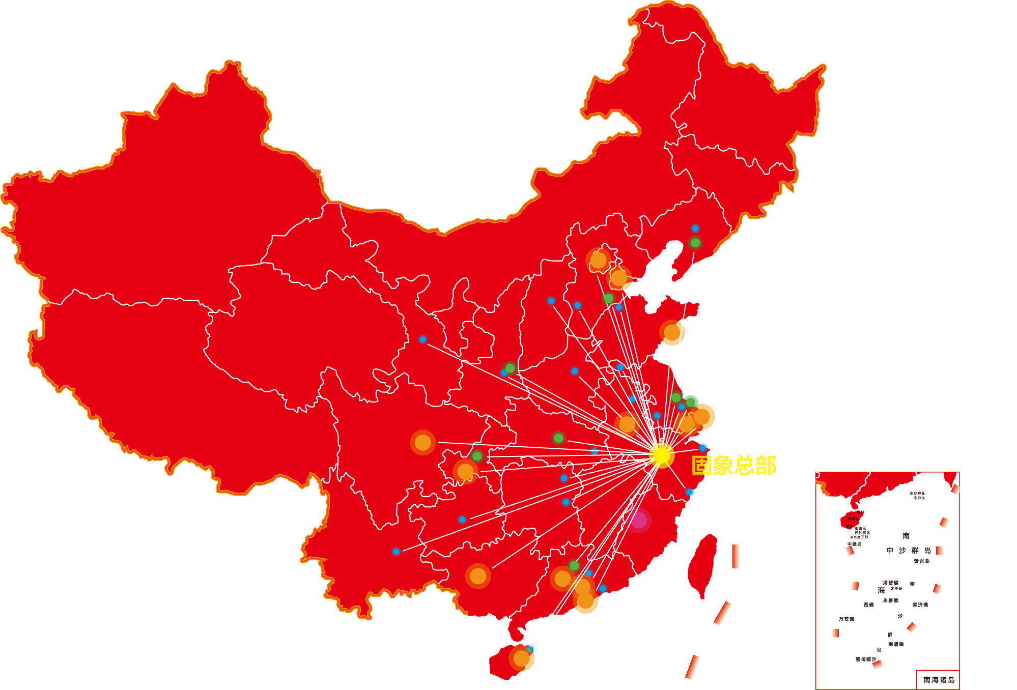 國內(nèi)區(qū)域代表項(xiàng)目分布